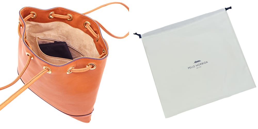 ペッレモルビダ バッグ 牛革 2WAY ドローストリングバッグ フィレンツェコレクション PELLE MORBIDA Firenze PMO-MB080FI PMO TAN/CE 秋冬新作