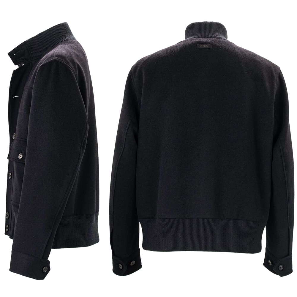 ラルディーニ ブルゾン メンズ 中綿 ビーバーウールカシミヤ スタンドカラーブルゾン LARDINI JESPONGE LRD ACSP67642 999 秋冬新作