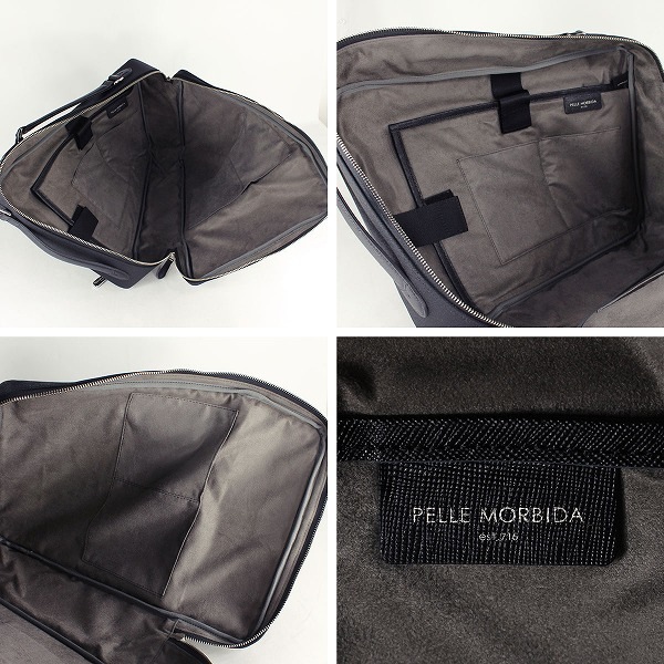 ペッレモルビダ ブリーフケース CAPITANO キャピターノ 型押しレザー リモンタナイロン 4WAYバッグ PELLE MORBIDA PMO-CA108 PMO