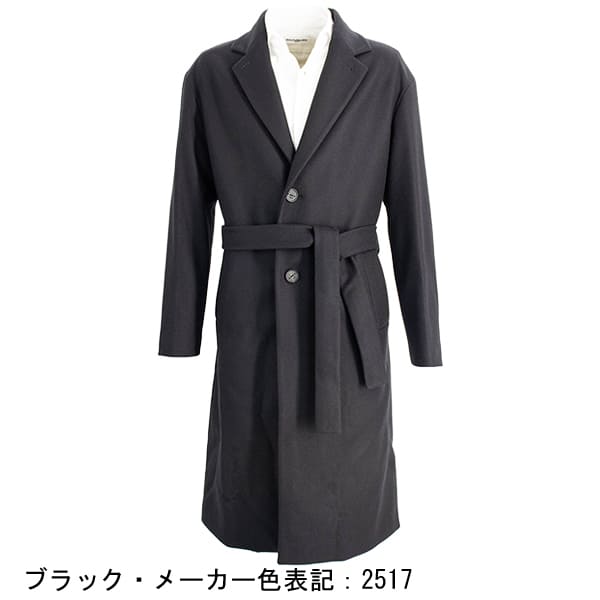 最終値下げイーヴォ 別注 うすく ウールナイロン チェック コート 