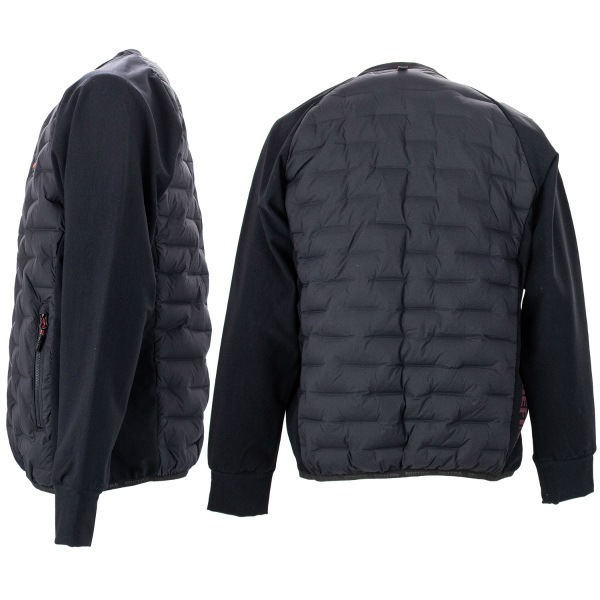 BRIEFING／HYBRID DOWN CREW NECK／Mサイズ