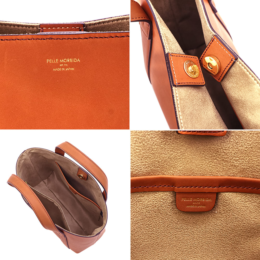 ペッレモルビダ トートバッグ 牛革 ミニトートバッグ フィレンツェコレクション PELLE MORBIDA Firenze PMO-TE007FI PMO TAN/CE 秋冬新作