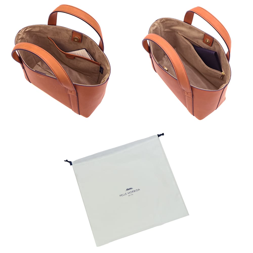 ペッレモルビダ トートバッグ 牛革 ミニトートバッグ フィレンツェコレクション PELLE MORBIDA Firenze PMO-TE007FI PMO TAN/CE 秋冬新作