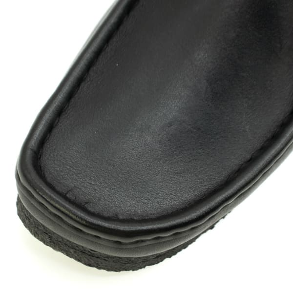 クラークス オリジナルズ メンズ レザー ワラビー CLARKS ORIGINALS WALLABEE CLK 26155514 BLACK LEATHER