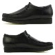 クラークス オリジナルズ メンズ レザー ワラビー CLARKS ORIGINALS WALLABEE CLK 26155514 BLACK LEATHER