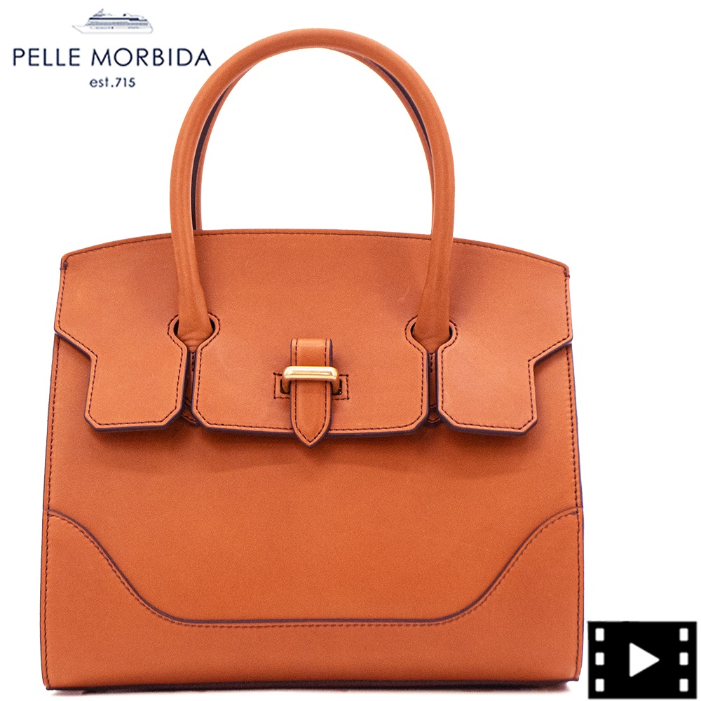 ペッレモルビダ ハンドバッグ 牛革 ミニボストンバッグ フィレンツェコレクション PELLE MORBIDA Firenze PMO-VE014FI PMO TAN/CE 秋冬新作