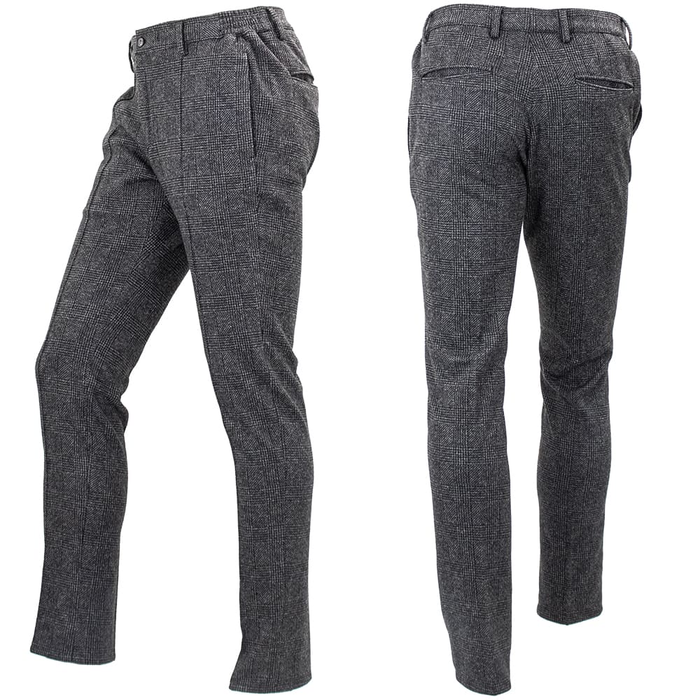 ジャブスアルキヴィオ パンツ メンズ グレンチェック クリースステッチ テーパードパンツ マサッチョ giabsarchivio MASACCIO GBS M1-A5785 41 秋冬新作