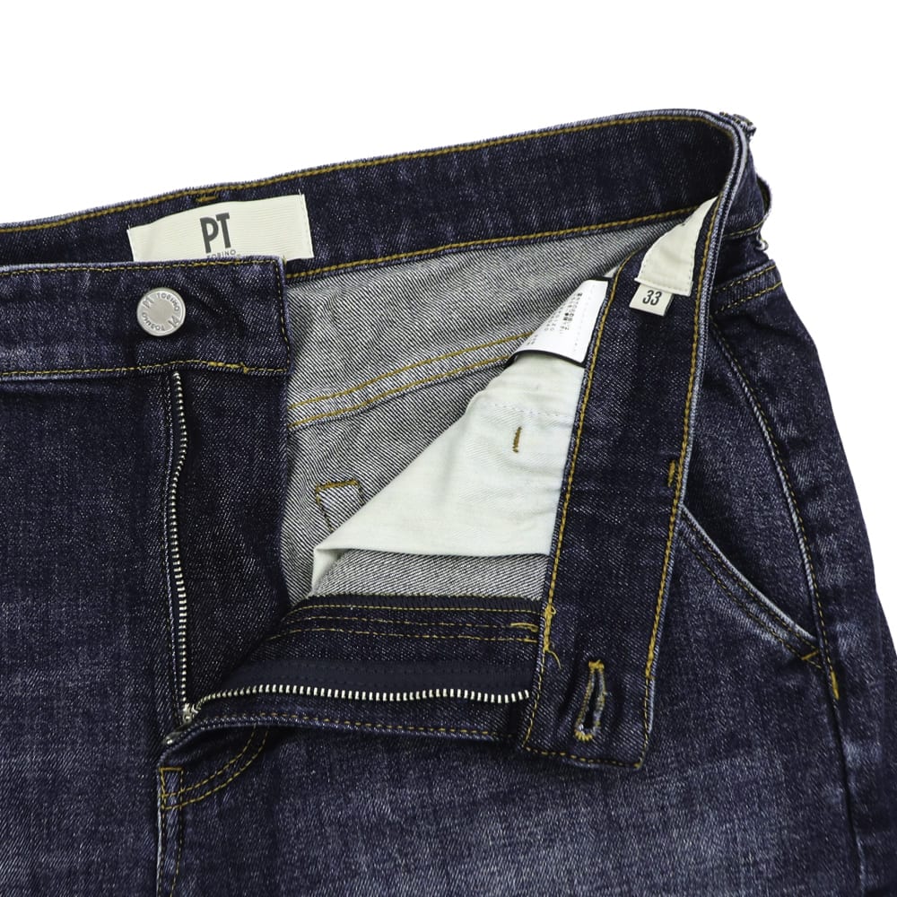 ピーティートリノデニム ストレッチ テーパード デニムスラックス PT TORINO DENIM INDIE PTD C5ZP01Z0 IM6040 MI44 秋冬新作