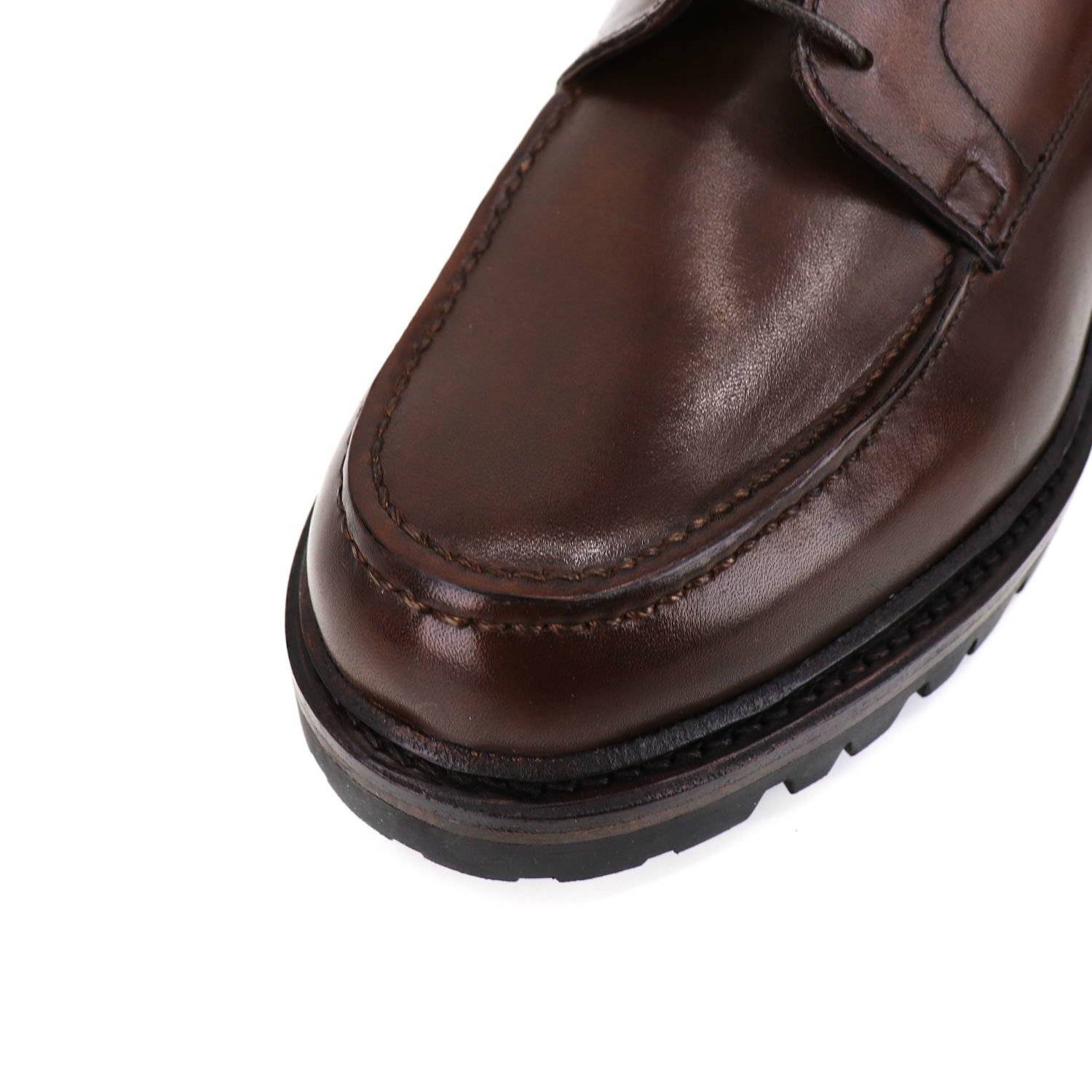 【セール 半額以下】ポルペッタ レザーシューズ メンズ イタリアンスムースレザー 外羽根式 Uチップ レースアップシューズ POLPETTA U-TIP TANK POL D.BROWN（ダークブラウン）【返品交換不可】