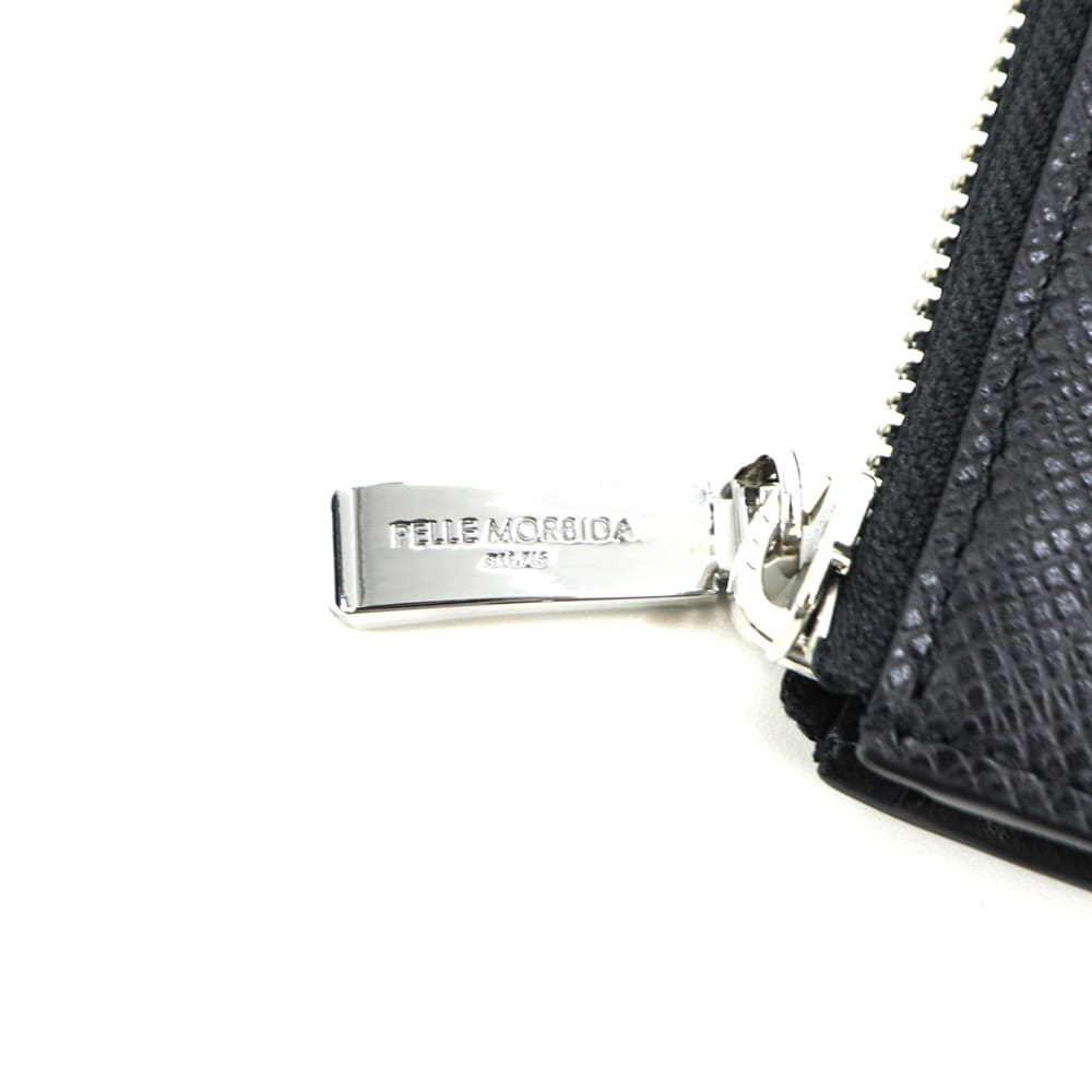 ペッレモルビダ 財布 牛革 型押しレザー L字ジップ ミニ財布 コンパクト財布 バルカ PELLE MORBIDA Barca PMO-BA333 PMO