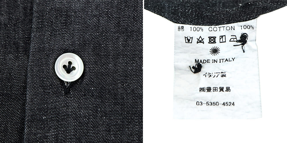 ジャンネット シャツ メンズ コットン カッタウェイ ヴィンチフィット ウォッシュ加工 デニムシャツ GIANNETTO WASHING DIVISION VINCI FIT 347600V84 GNT 秋冬新作