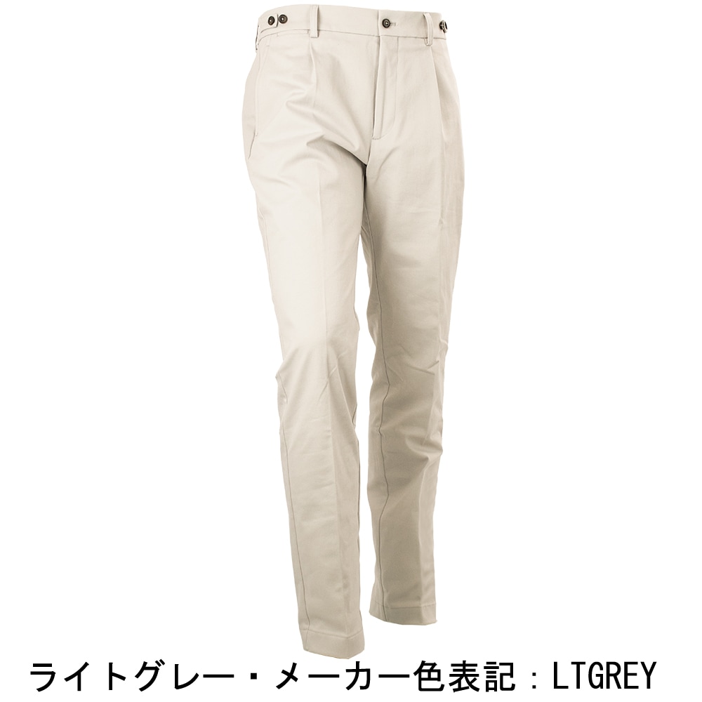 ベルウィッチ パンツ メンズ ウォッシュドストレッチコットン 1タック