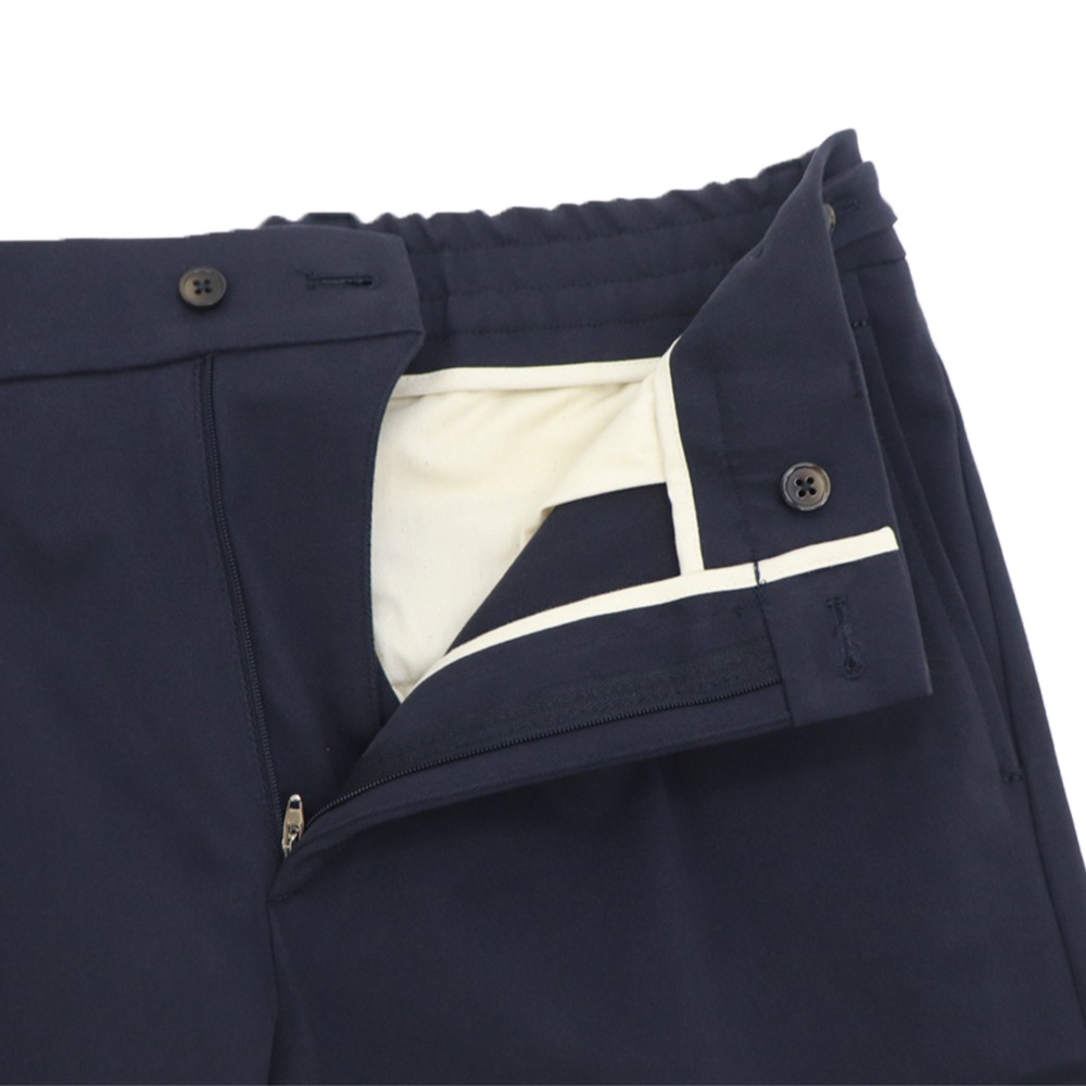 ベルウィッチ パンツ メンズ ウォッシュドストレッチコットン 1タック