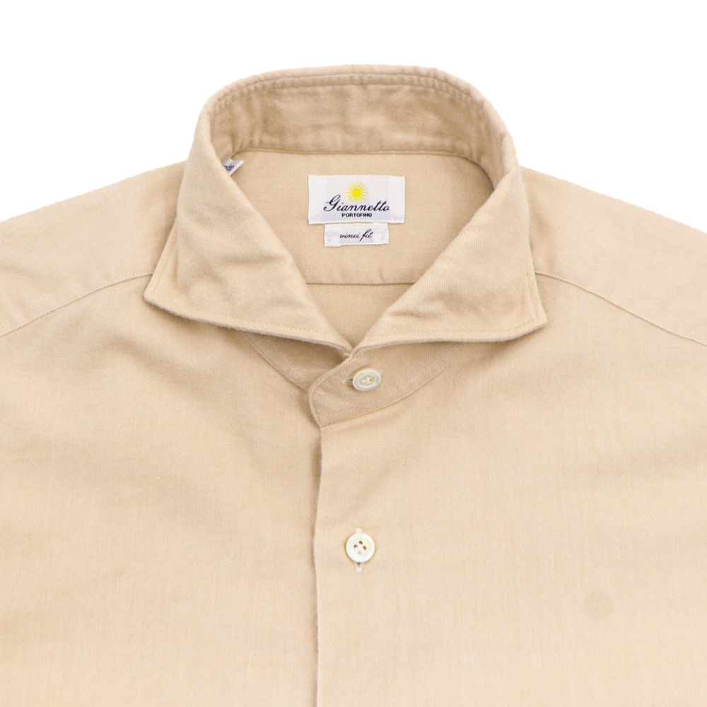 ジャンネット シャツ メンズ コットン ヴィンチフィット フランネルシャツ GIANNETTO VINCI FIT 514600V84 GNT 秋冬新作