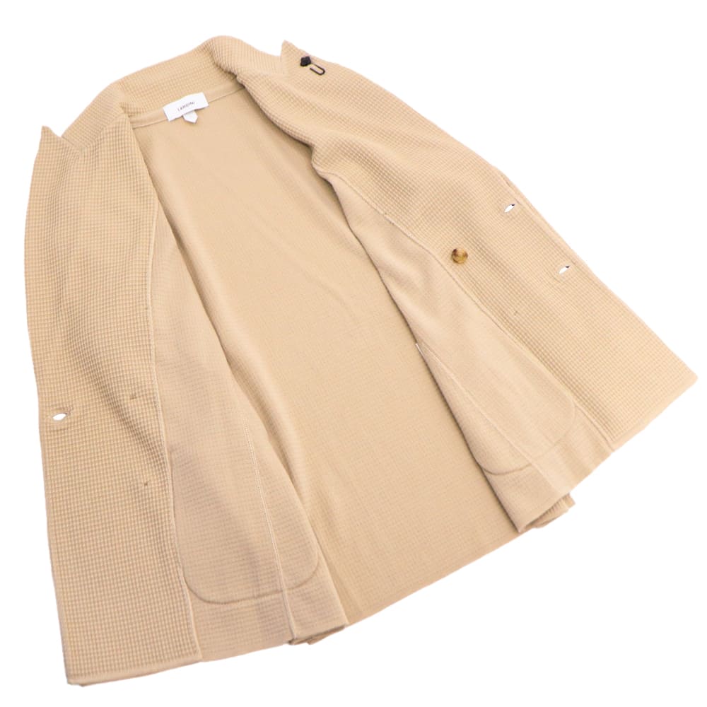 ラルディーニ ジャケット メンズ ワッフル編み ウール ダブルブレスト ニットジャケット LARDINI ALJM575001 LRD 0850 秋冬新作