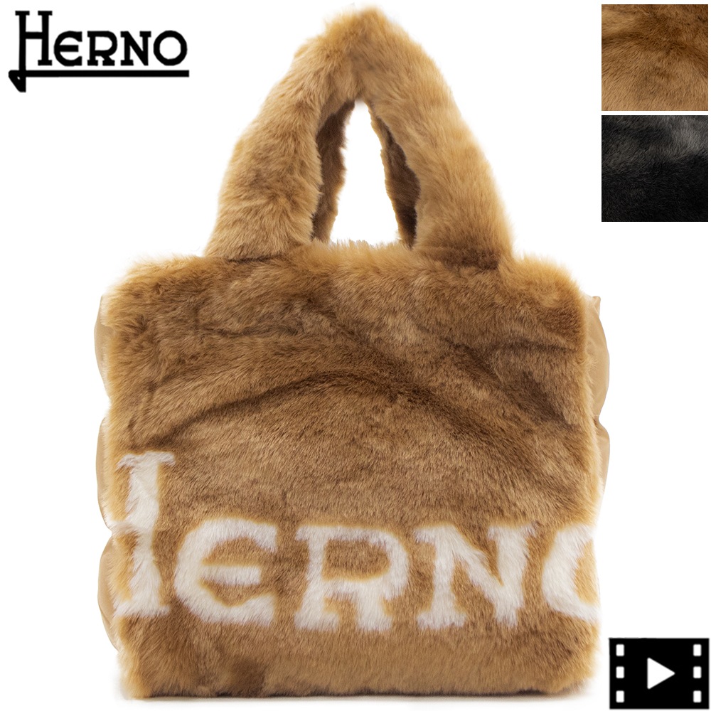 ヘルノ バッグ レディース エコファー トートバッグ HERNO BAG00011D 12422 HER 秋冬新作
