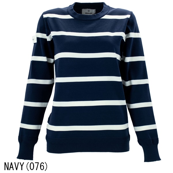 【セール】ブリーフィング ゴルフ ウェア レディース ストライプクルーネックニット BRIEFING GOLF WS WR STRIPE CREW NECK KNIT BRG231W24 BRG 【返品交換不可】