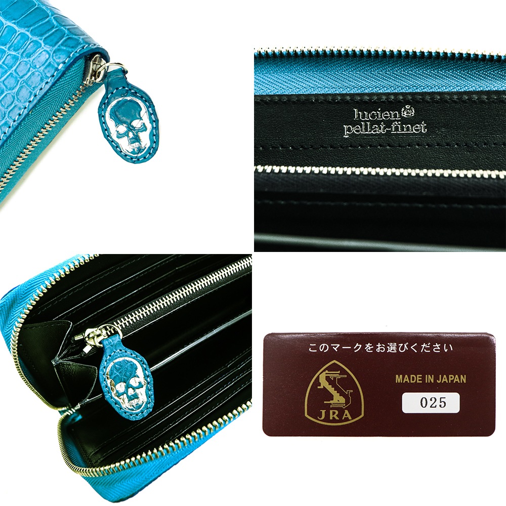 受注生産 ルシアンぺラフィネ 財布 ポロサス クロコダイル 長財布 ロングウォレット コンパクトオーガナイザー LUCIEN PELLAT-FINET LPFCRC-003 LPF 213-39670