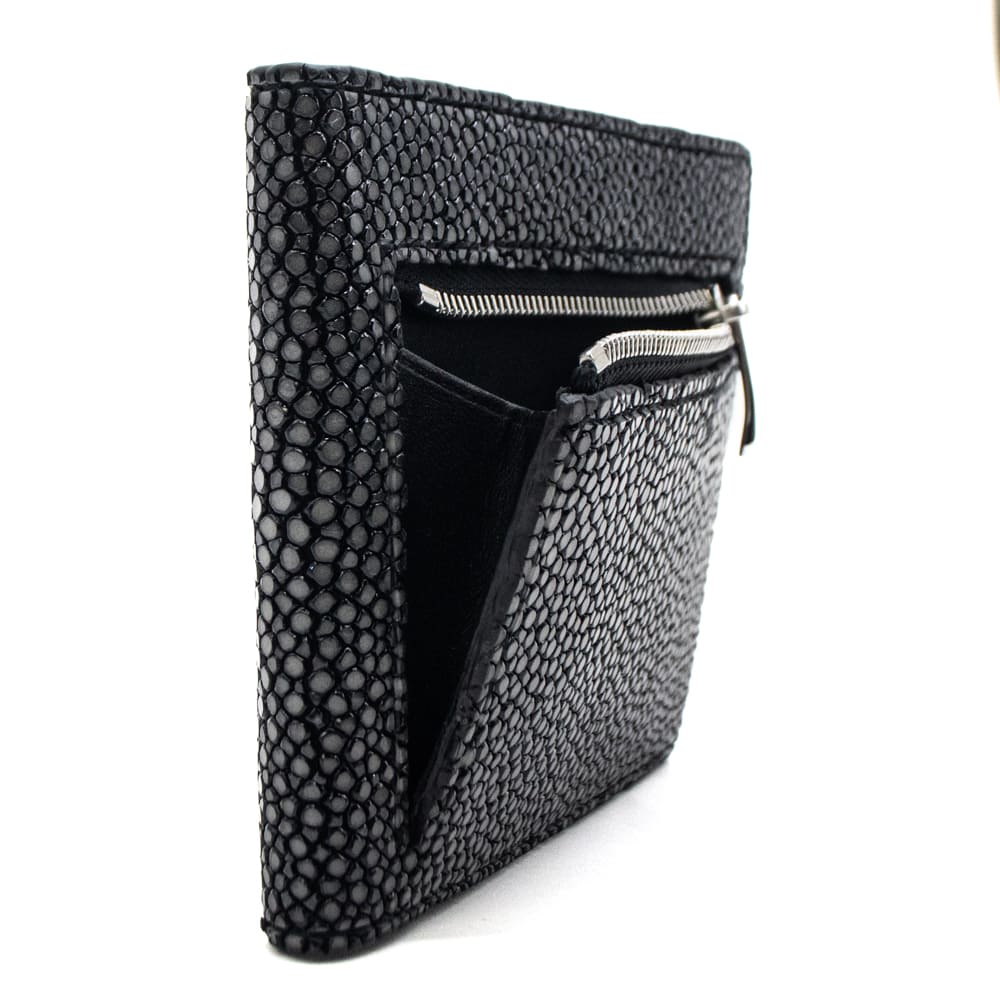 ペッレモルビダ 財布 エイ革 スティングレイ L字ジップ ミニ財布