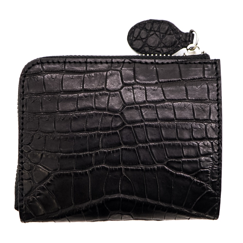 受注生産 ルシアンぺラフィネ 財布 ポロサス クロコダイル L字ファスナー コンパクト財布 ミニ財布 スマートウォレット LUCIEN PELLAT-FINET LPFCRC-004 LPF 213-39671