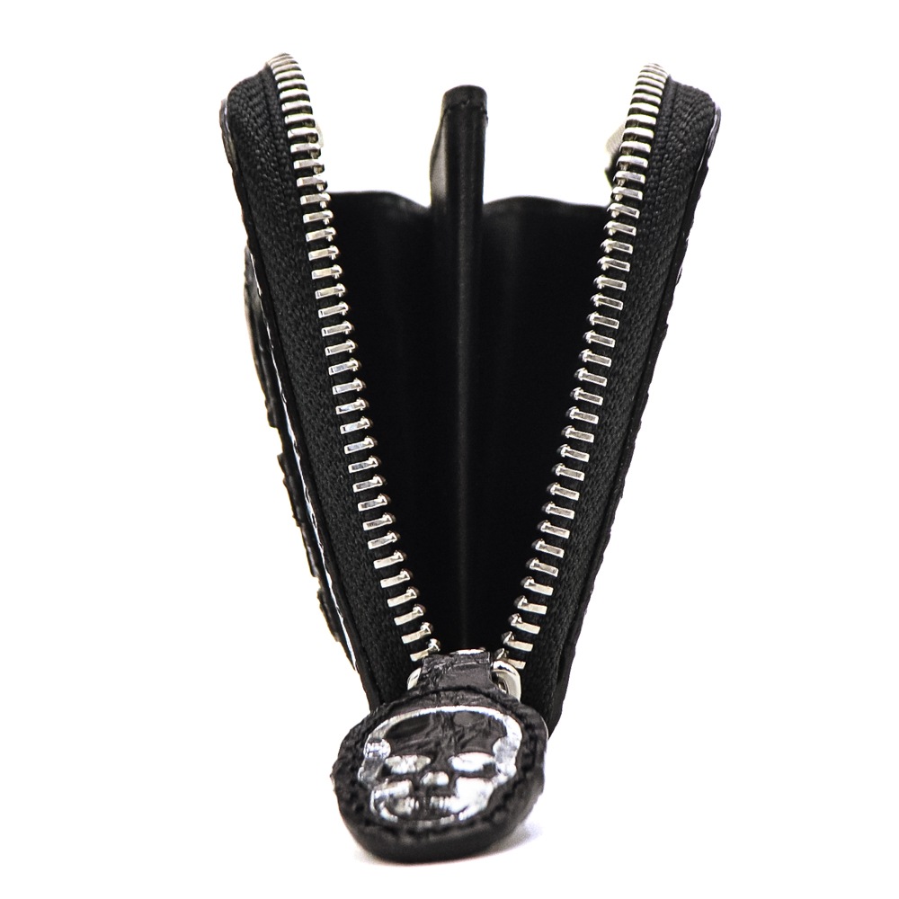 受注生産 ルシアンぺラフィネ 財布 ポロサス クロコダイル L字ファスナー コンパクト財布 ミニ財布 スマートウォレット LUCIEN PELLAT-FINET LPFCRC-004 LPF 213-39671