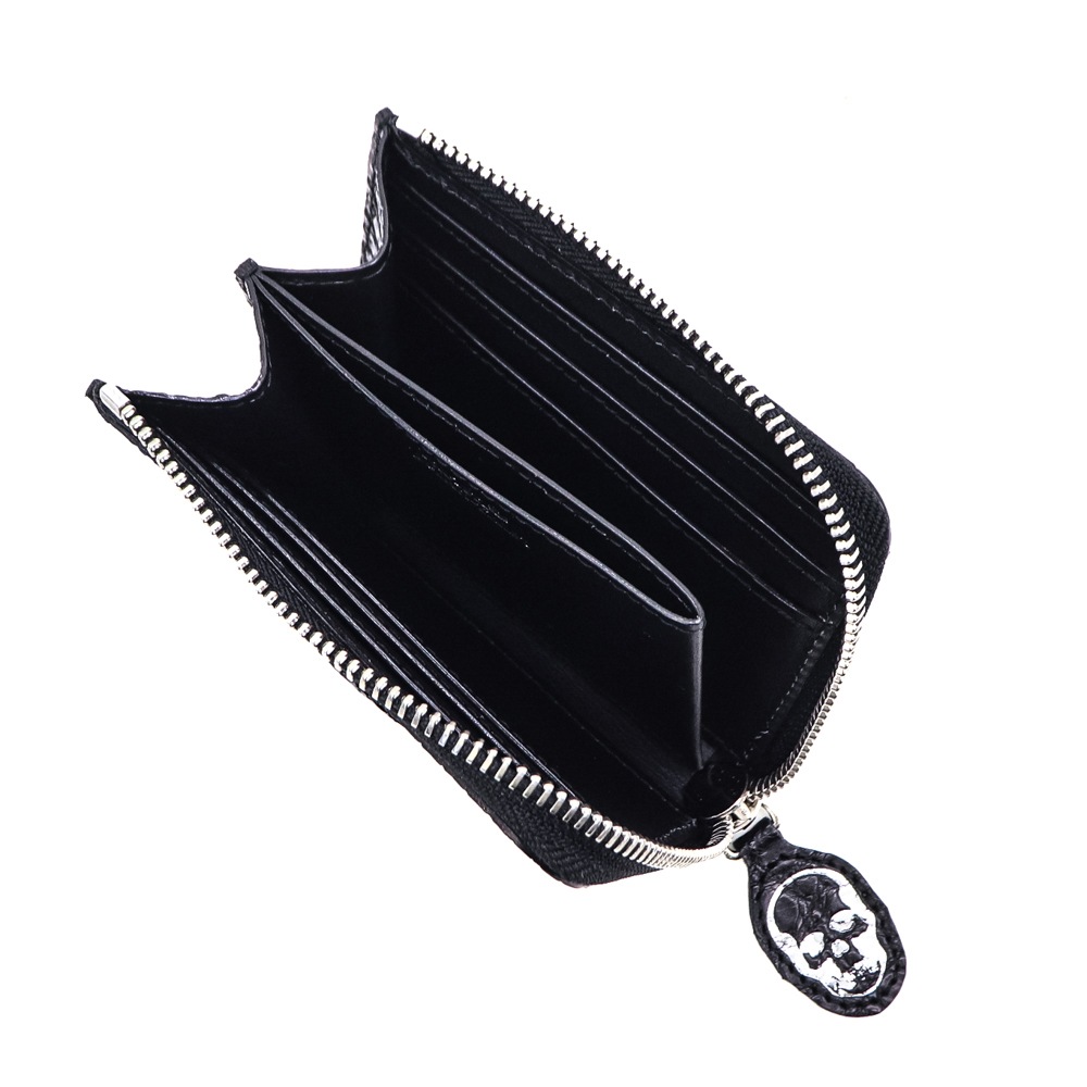 受注生産 ルシアンぺラフィネ 財布 ポロサス クロコダイル L字ファスナー コンパクト財布 ミニ財布 スマートウォレット LUCIEN PELLAT-FINET LPFCRC-004 LPF 213-39671