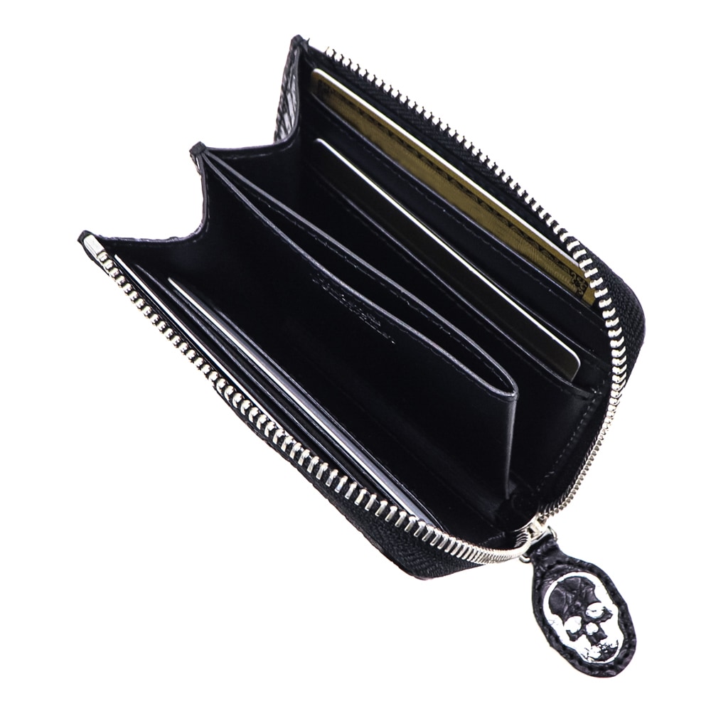 受注生産 ルシアンぺラフィネ 財布 ポロサス クロコダイル L字ファスナー コンパクト財布 ミニ財布 スマートウォレット LUCIEN PELLAT-FINET LPFCRC-004 LPF 213-39671