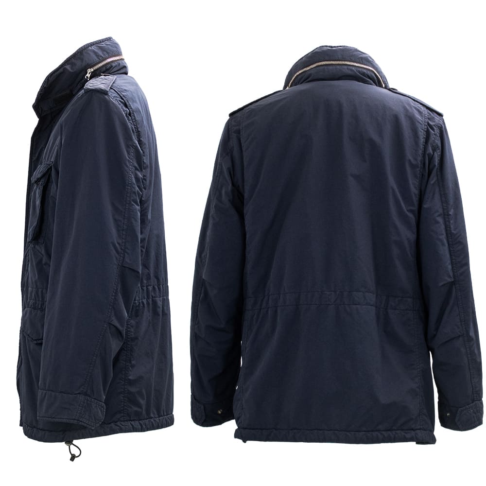 アスペジ ブルゾン メンズ 中綿 パデッド ガーメントダイ フィールド