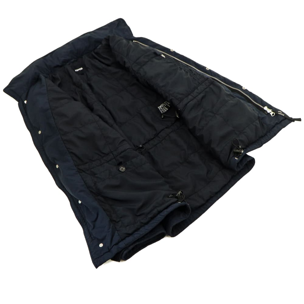 アスペジ ブルゾン メンズ 中綿 パデッド ガーメントダイ フィールド