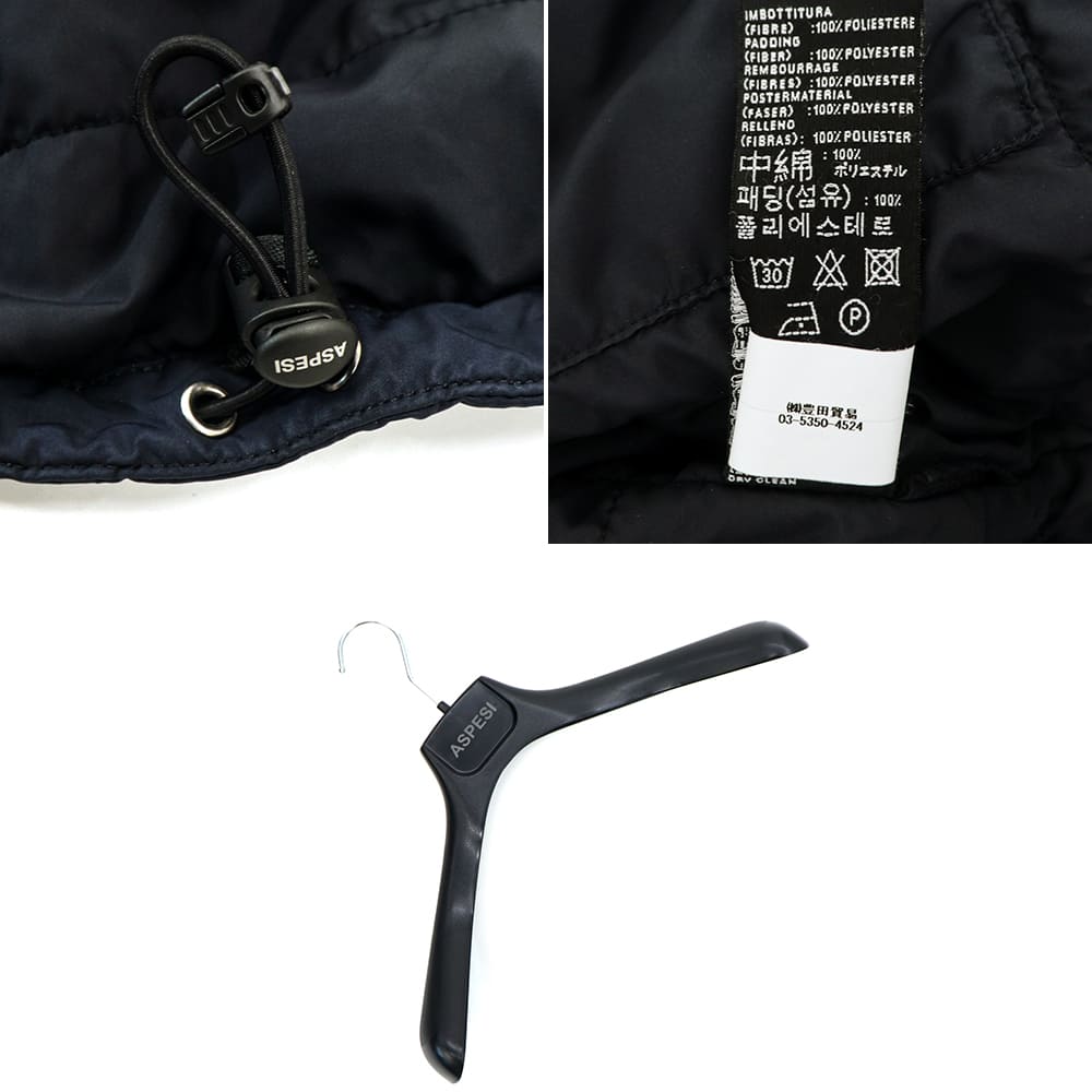 アスペジ ブルゾン メンズ 中綿 パデッド ガーメントダイ フィールドジャケット M-65型 ASPESI NEWCAMP JACKET ASP 4I1I281024 秋冬新作