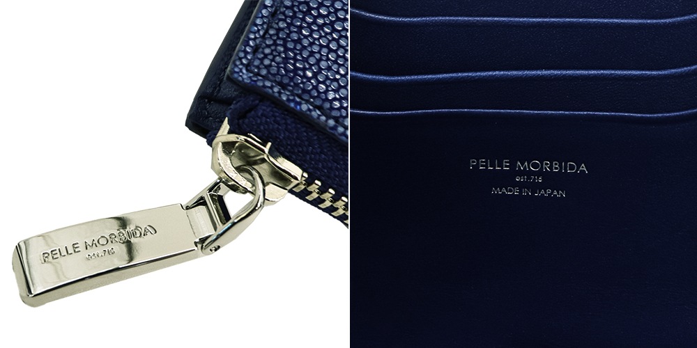 ペッレモルビダ 財布 エイ革 スティングレイ 2つ折り コンパクト財布 バルカ PELLE MORBIDA Barca PMO-SR005 PMO 秋冬新作