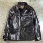 Y'2 LEATHER 磻ġ쥶EC-76ۡECO HORSE 30S CAR COATBLACKۢ㥨ۡ䥫 쥶ϡե ϳ 