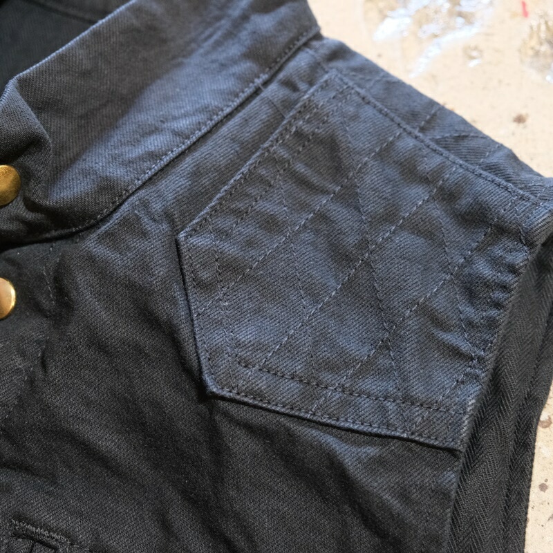 Langlitz Leathers ラングリッツレザーズ【B.D. RIDING VEST】デニム