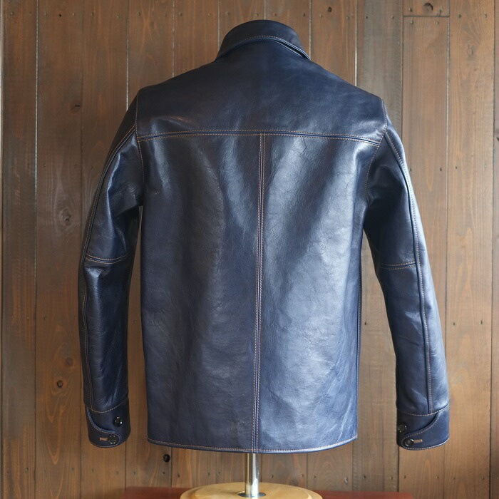 Y'2 LEATHER ワイツーレザー【IC-77】【INDIGO HORSE CAR COAT】ホース