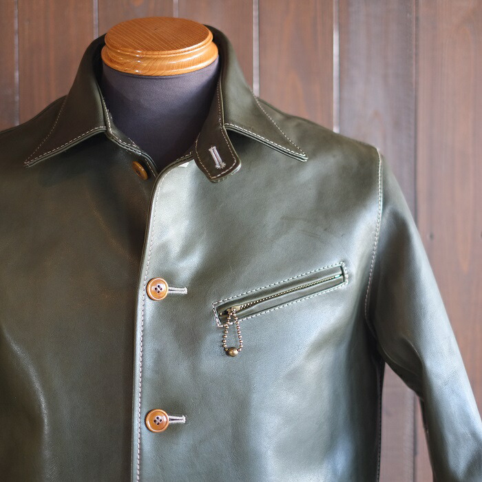 Y'2 LEATHER ワイツーレザー【EC-77】【ECO HORSE LIGHT CAR COAT