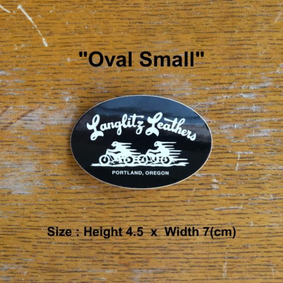 Langlitz Leathers ラングリッツレザー Sticker Oval Small 【オーバル