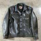 Y'2 LEATHER �磻�ġ��쥶����EB-140�ۡ�ECO HORSE TYPE I JEAN JACKET�ۡ�OLIVE�ե����ۡ��� �쥶�����㥱�å� 1st Type G����� �ϳ� ������