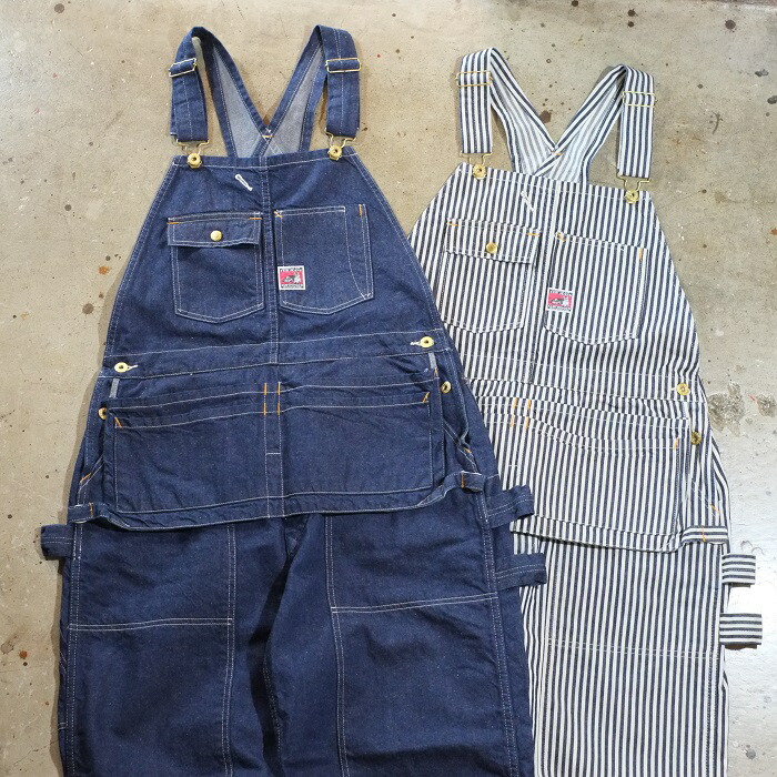 TCBジーンズ ブラウンデニム　オーバーオール32 TCB jeans TCBジーンズ Two Cat's Waist Overall Logwood Brown