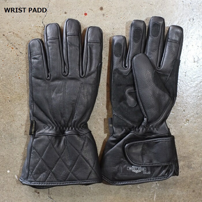 ウエストライド　WESTRIDE　冬用グローブ　サイズM WEST RIDE ウエストライド【ALL WEATHER GLOVE】≪WRIST PADD