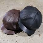 Y'2 LEATHER ワイツーレザー【LC-04】【STEER OIL LEATHER CASQUETTE】ステアオイルレザーキャスケット カウハイド 牛革 MADE IN JAPAN