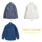 TROPHY CLOTHING �ȥ��ե������������󥰡�TR-SH04�ۡ�Harvest L/S Shirts�ۥϡ��٥��ȥ���� Ĺµ�������� �����֥졼����� ���åȥ�100%