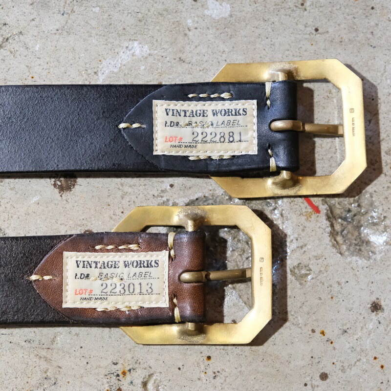 新品　未使用　Vintage Works レザー ベルト フリーサイズ VINTAGE WORKS (ヴィンテージワークス)<BR>【DH5684】レザーベルト