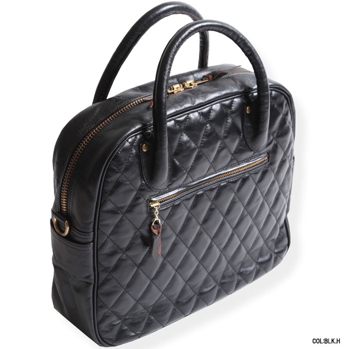 ウエストライドパデッドブリーフバッグキルテイングパッドホースハイド ショルダー付 WESTRIDE ウエストライド【PADDED BRIEF BAG】パデッドブリーフバッグ