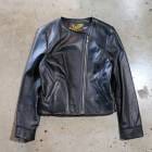 Y'2 LEATHER �磻�ġ��쥶����LR-04�ۡ�STEER OIL NO COLLAR JACKET�ۢ�LADIES�䥹�ƥ�������Ρ����顼���㥱�å� ���ƥ��ϥ��� ������
