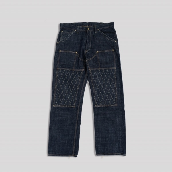 トロフィークロージング　ダークブルーデニムパンツ ダイヤモンドステッチ36インチ トロフィークロージング ダークブルーデニムパンツ ダイヤモンド
