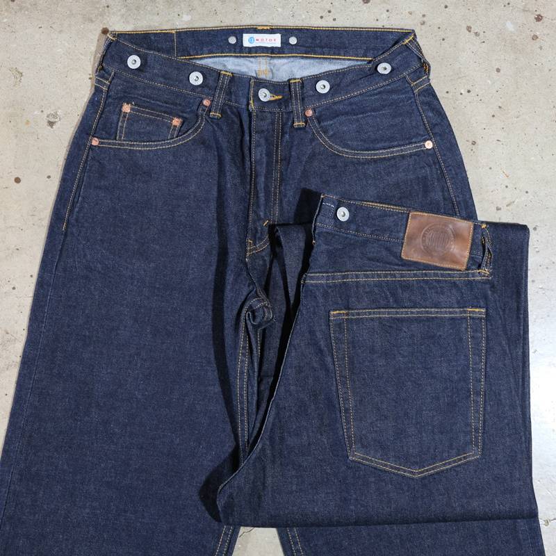 バギーデニムトラウザー デニムパンツ ジーンズ　MOTO W32 MOTOR NEW VINTAGE モーター【OLD BAGGY DENIM TROUSER】デニム