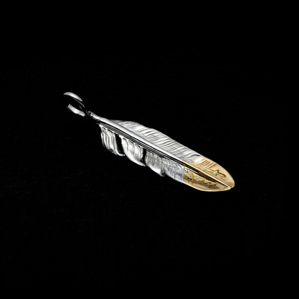 MOTOR NEW VINTAGE モーター【FT-09L】【FEATHER PENDANT (18K GOLD