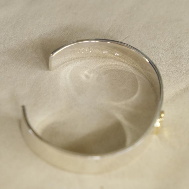 MOTOR NEW VINTAGE モーター【BG-02】【FLAT BANGLE (18K GOLD ACCENT