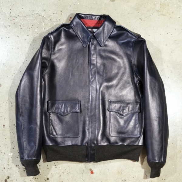 Y'2 LEATHER ワイツーレザー【A-2】【INDIGO HORSE Type A-2