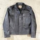 Y'2 LEATHER �磻�ġ��쥶����EB-140-T�ۡ�ECO HORSE TEA-CORE WWII Type G�����ۡԥ����ۡ��� ���BLACK�������ǥ� �ϳ� MADE IN JAPAN